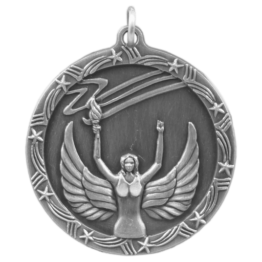 Torch Shooting Star Medal-Silver