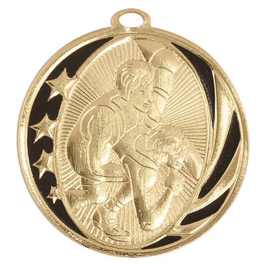Wrestling MidNite Star Medal-Gold