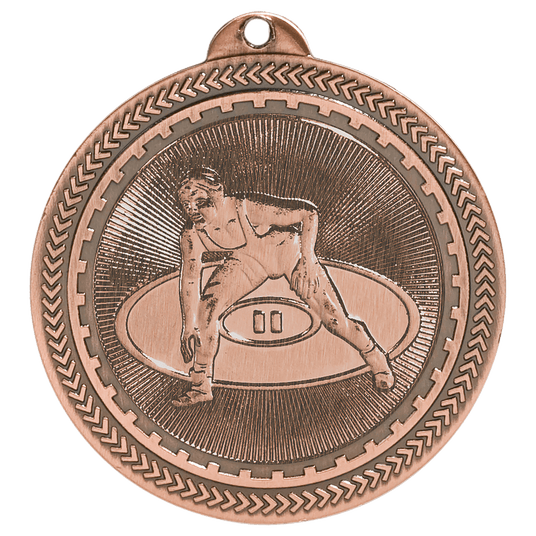 Wrestling BriteLazer Medal-Bronze