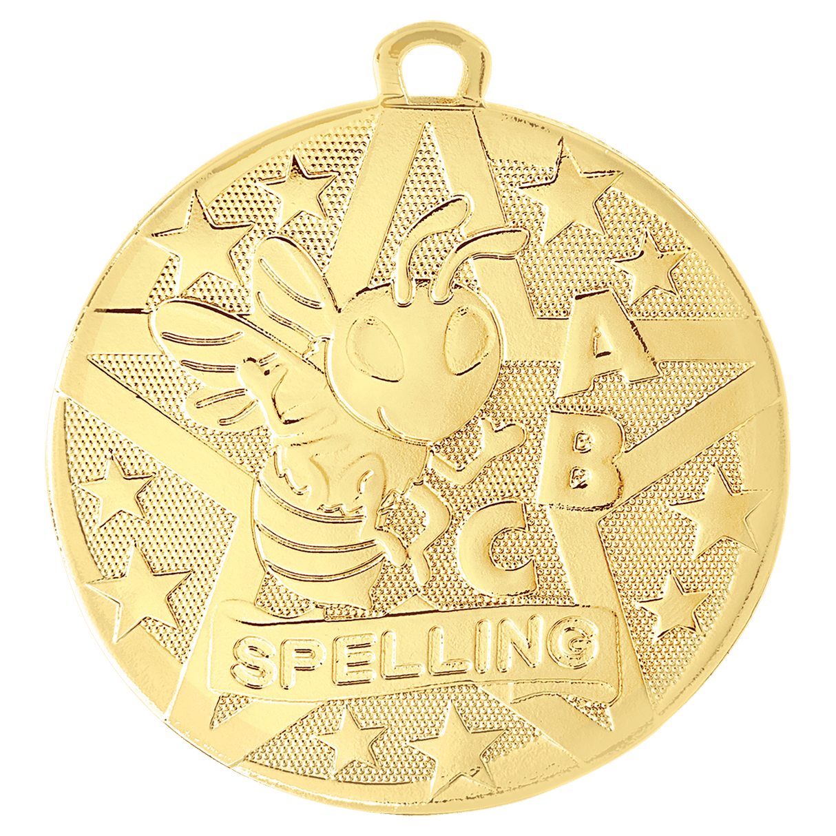 Spelling Superstar Medal-Gold
