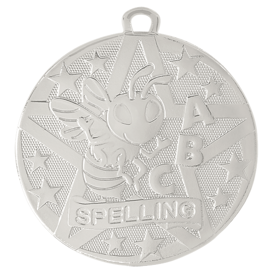 Spelling Superstar Medal-Silver