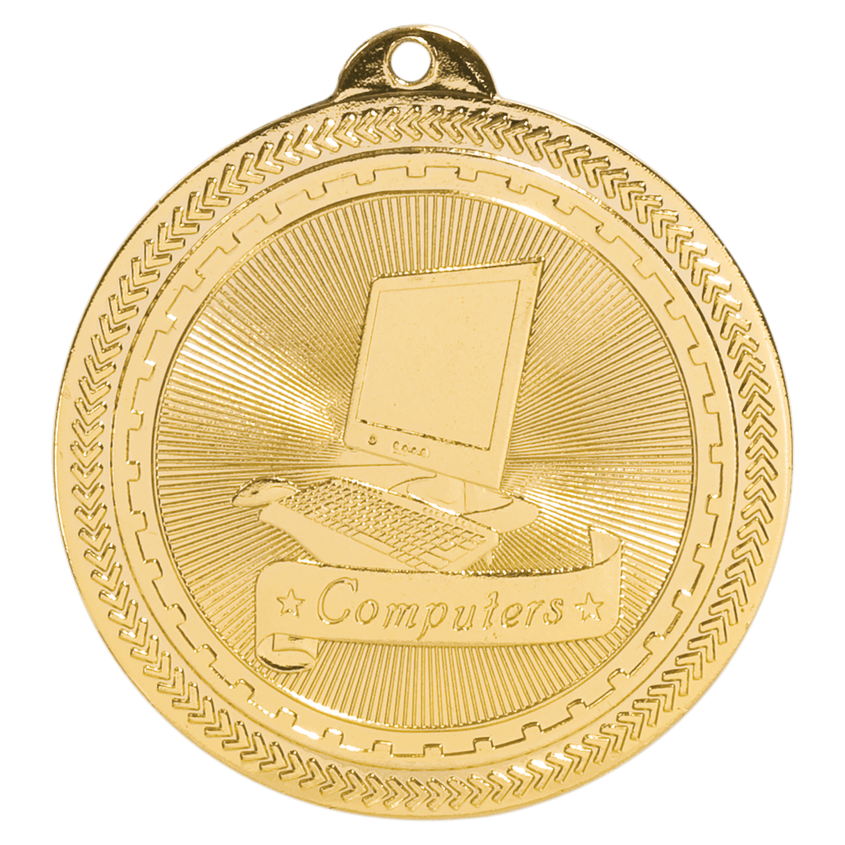 Computers BriteLazer Medal-Gold