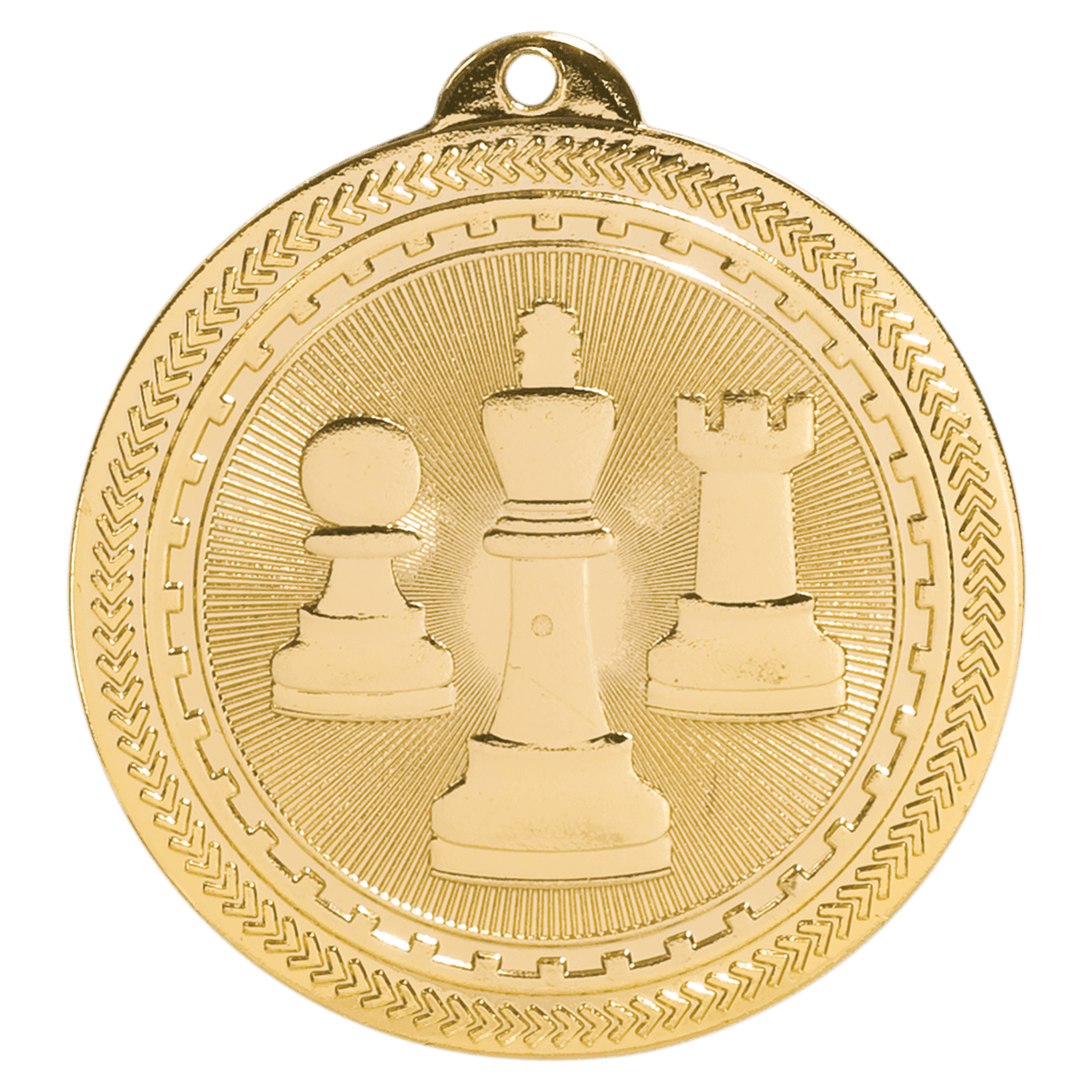 Chess BriteLazer Medal-Gold