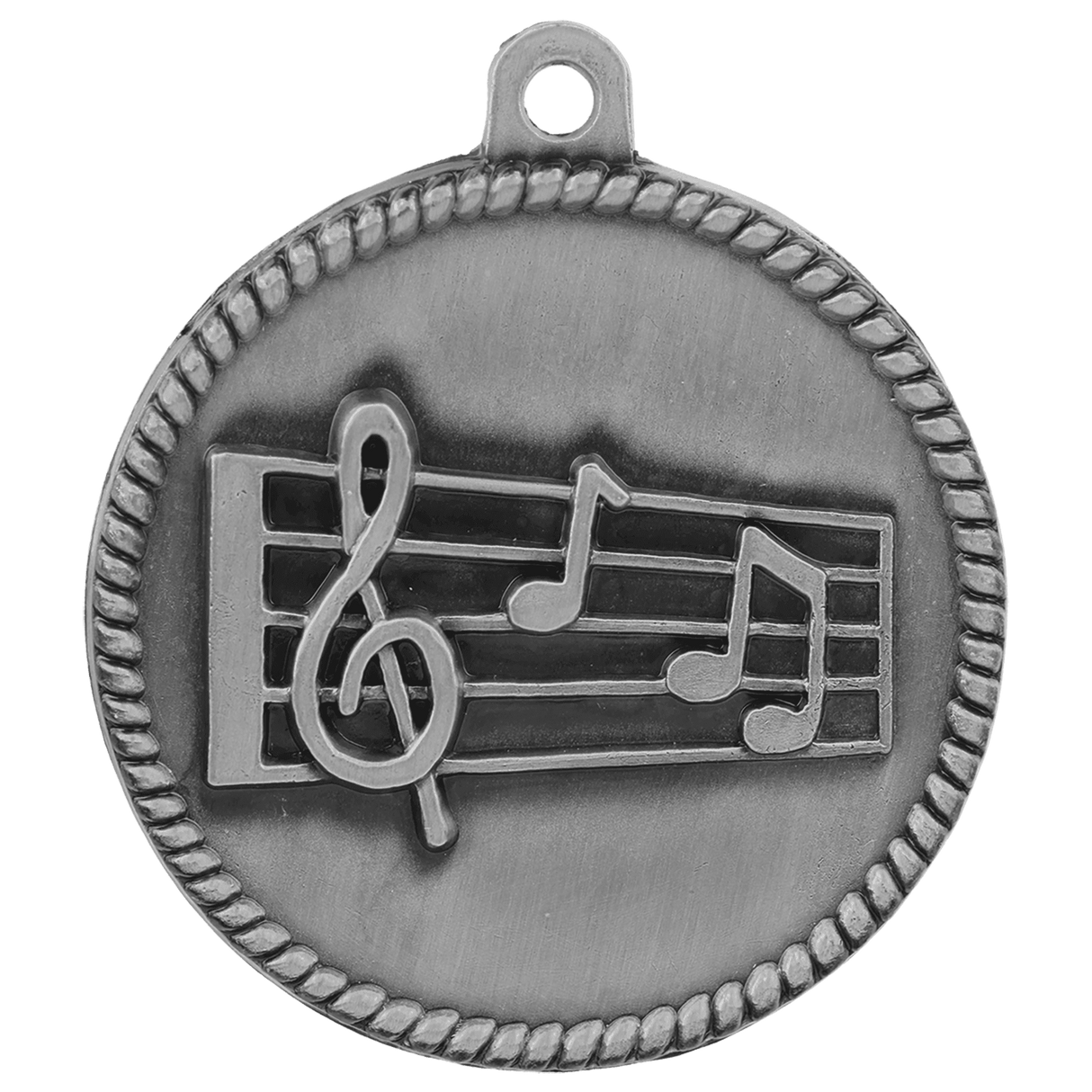 Music High Relief Medal-Silver