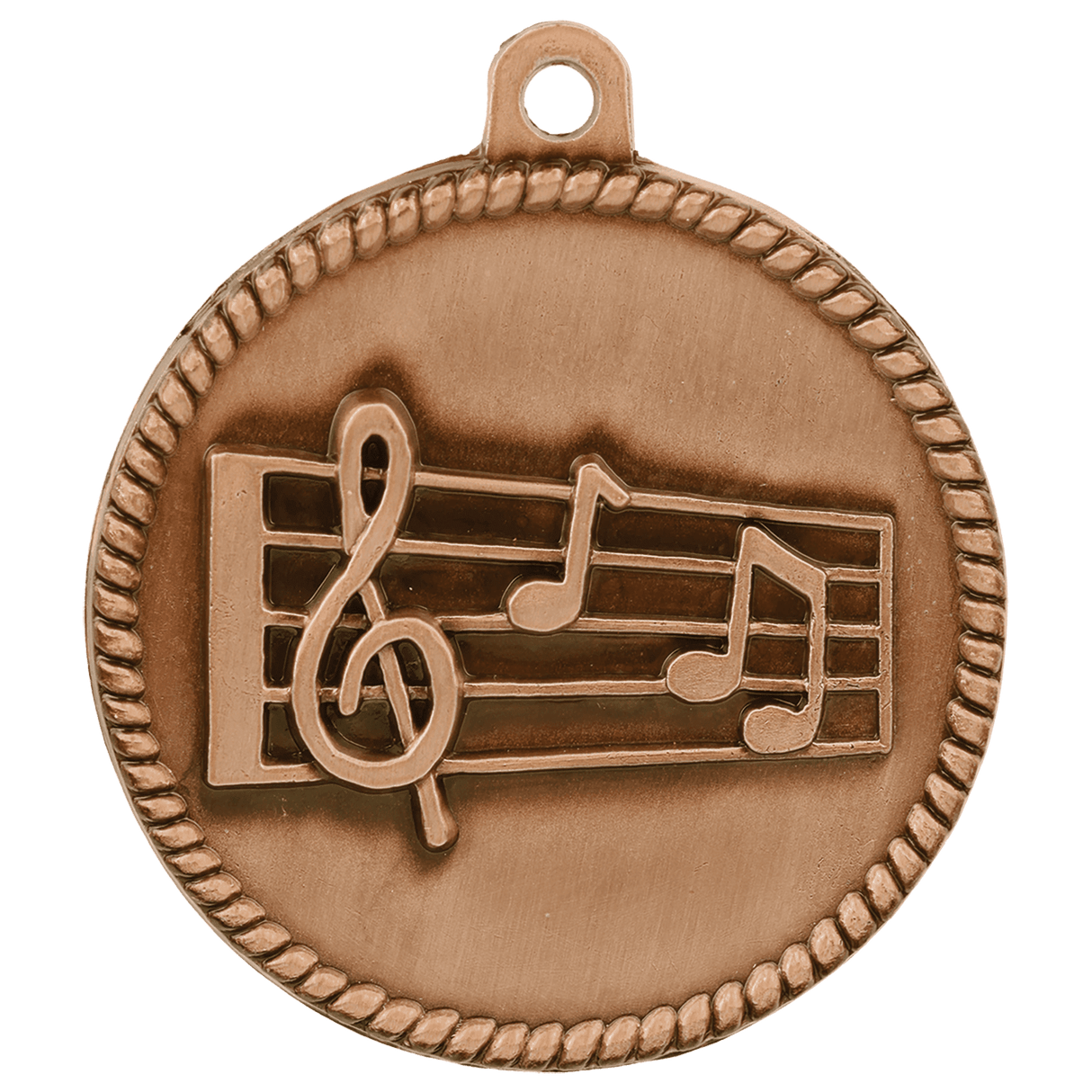 Music High Relief Medal-Bronze