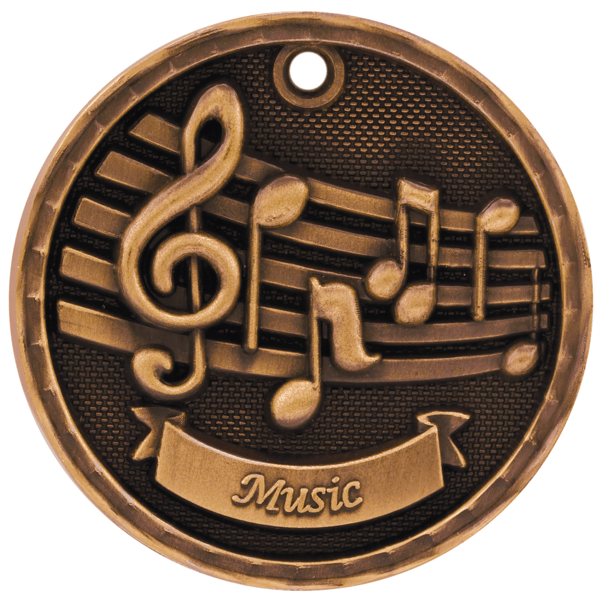 Music 3-D Medal-Bronze