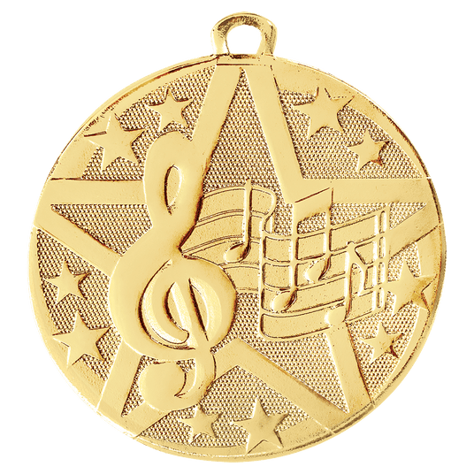 Music Superstar Medal-Gold
