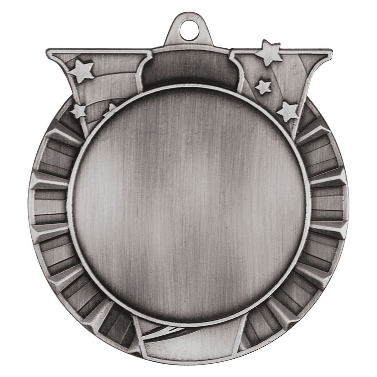 Victory 2" Insert Holder Medal-Antique Silver  (Insert Not Included)