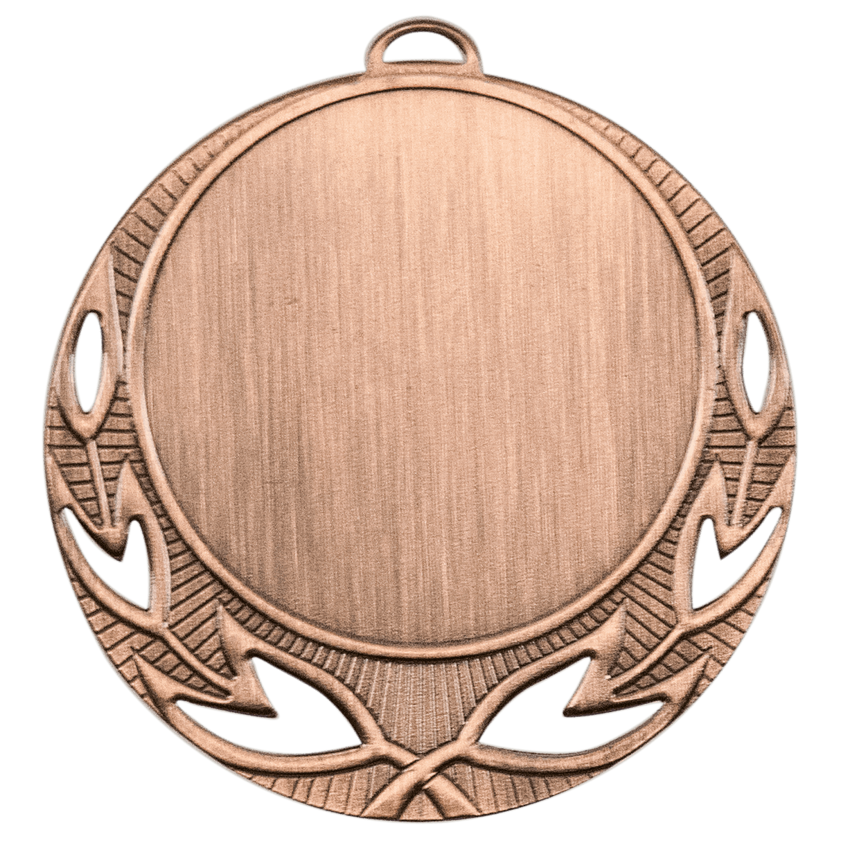 Open Wreath 2" Insert Holder Medal-Antique Bronze   (Insert Not Included)