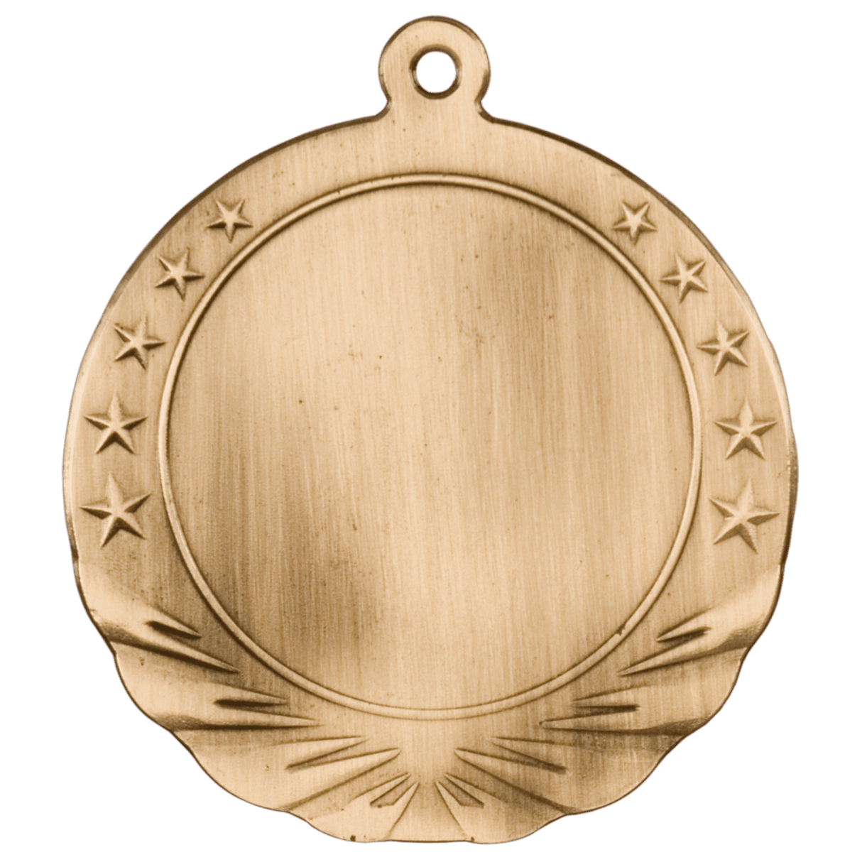 2" Insert Holder Medal-Antique Gold  (Insert Not Included)