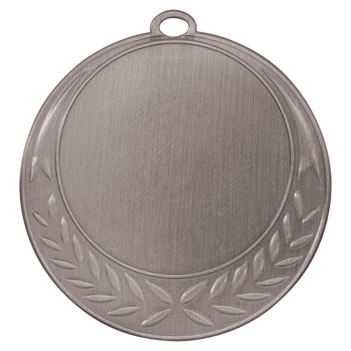 Half Wreath 2" Insert Holder Medal-Antique Silver (Insert Not Included)