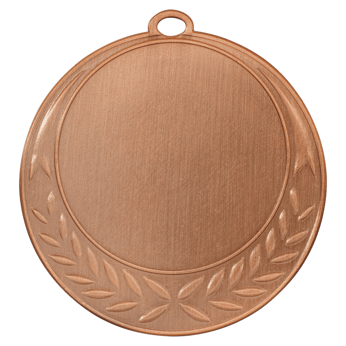 Half Wreath 2" Insert Holder Medal-Antique Bronze  (Insert Not Included)