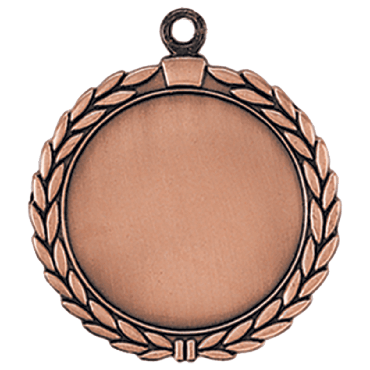 Wreath 2" Insert Holder Medal-Antique Bronze (Insert Not Included)