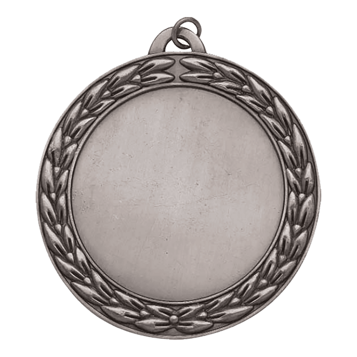 Wreath 2" Insert Holder Medal-Antique Silver  (Insert Not Included)