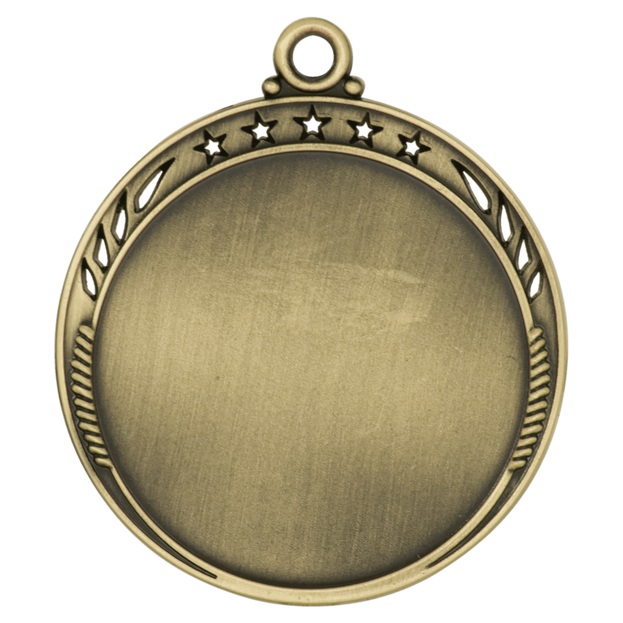 Galaxy 2" Insert Holder Medal-Antique Gold  (Insert Not Included)