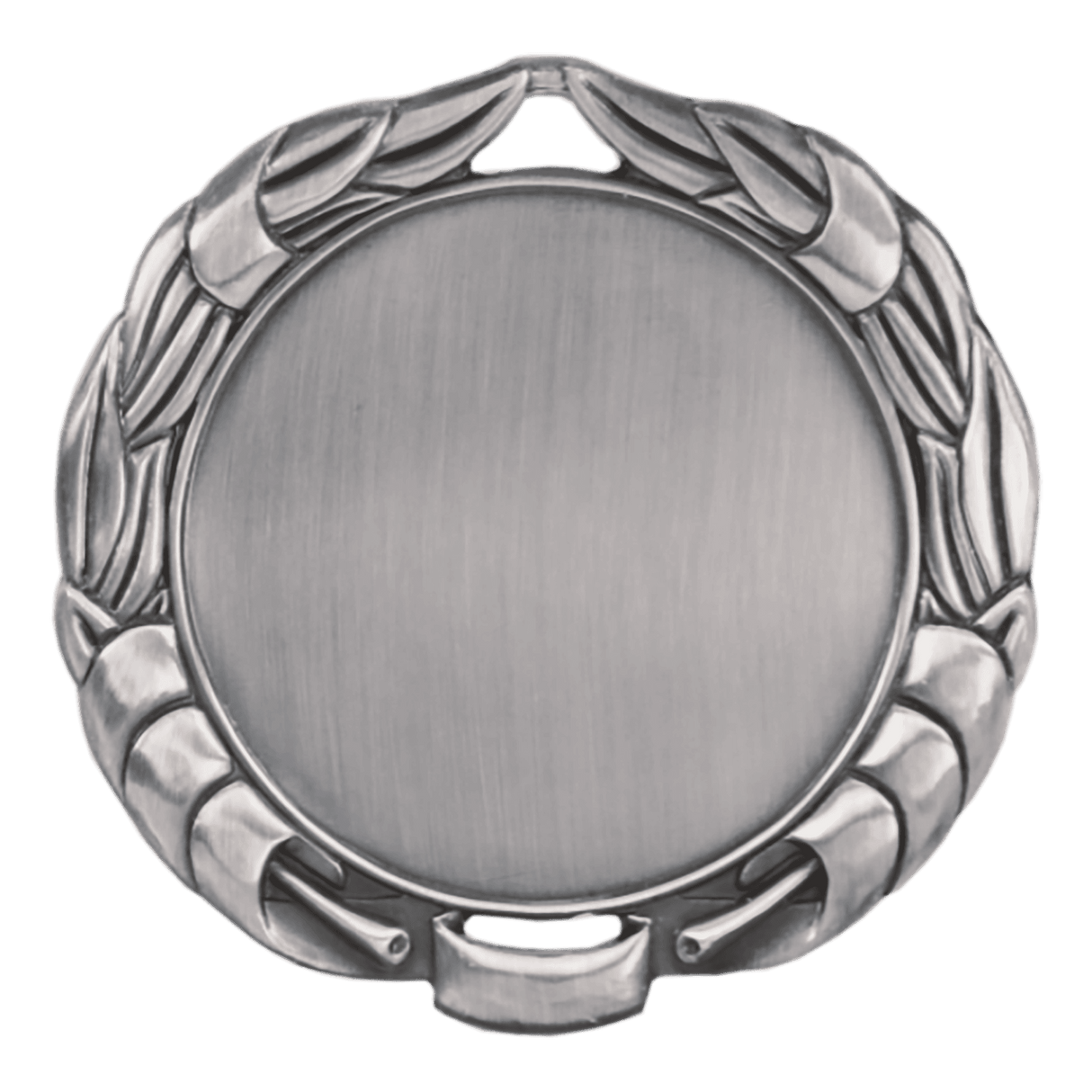 Wreath 2" Insert Holder Medal-Antique Silver (Insert Not Included)