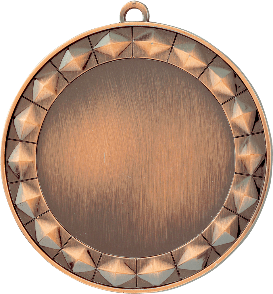 Diamond 2" Insert Holder Medal-Antique Bronze (Insert Not Included)