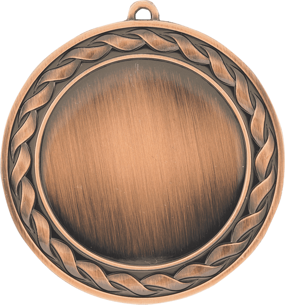 Weave 2" Insert Holder Medal-Antique Bronze (Insert Not Included)
