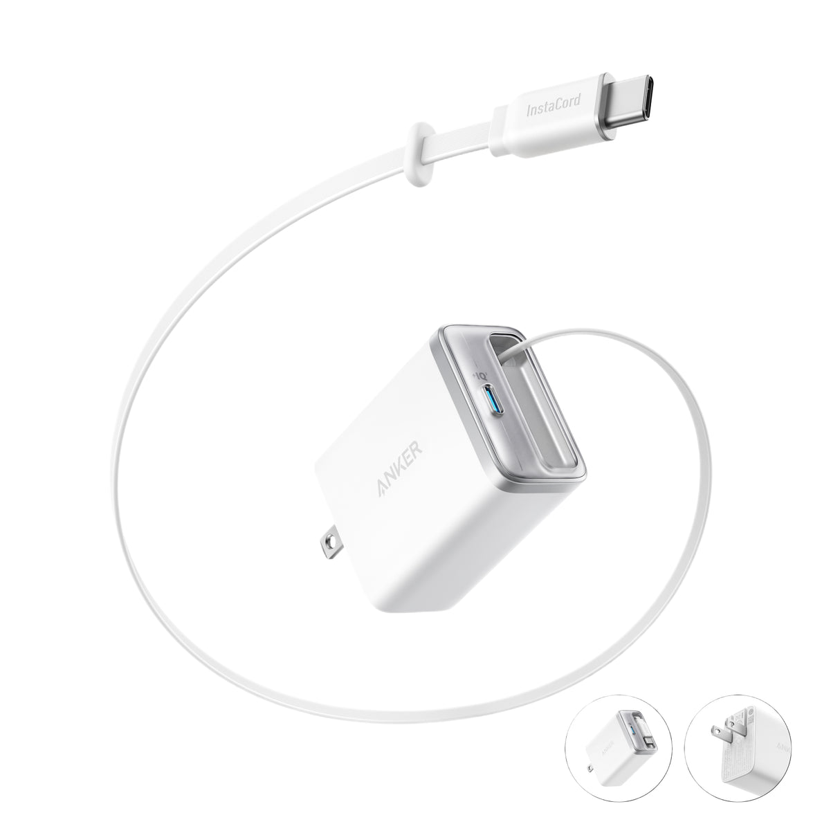 Anker Nano Charger (35W, Built-In Retractable USB-C Cable)