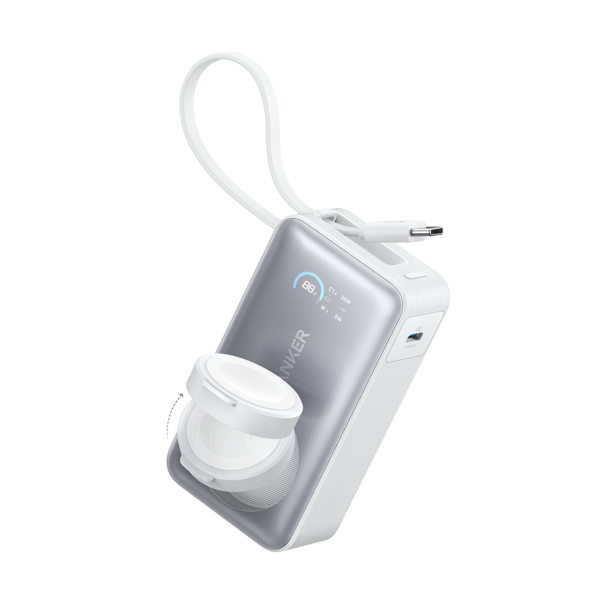 Anker MagGo Power Bank (10K, 35W, For Apple Watch)