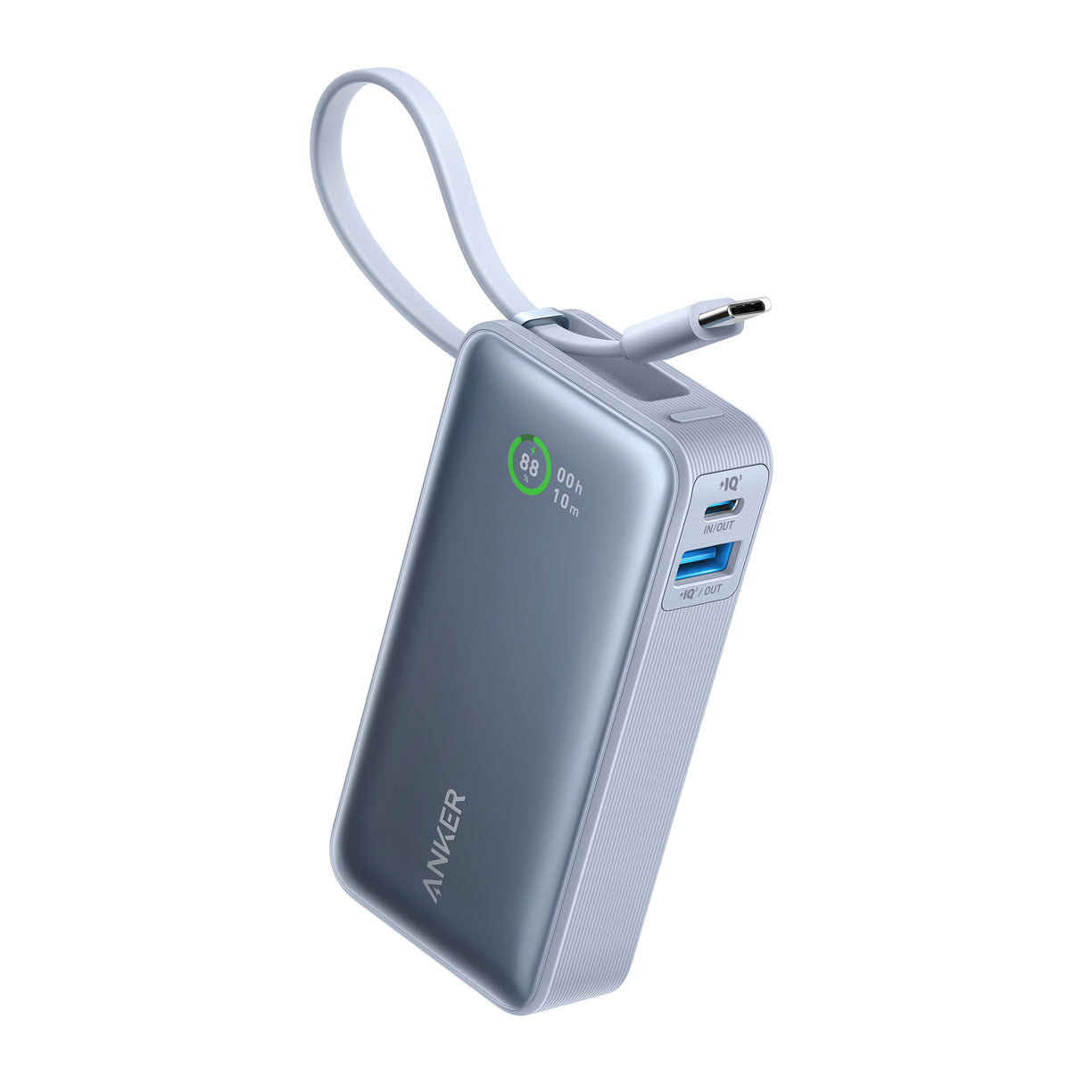 Anker Nano Power Bank (30W, Built-In USB-C Cable)