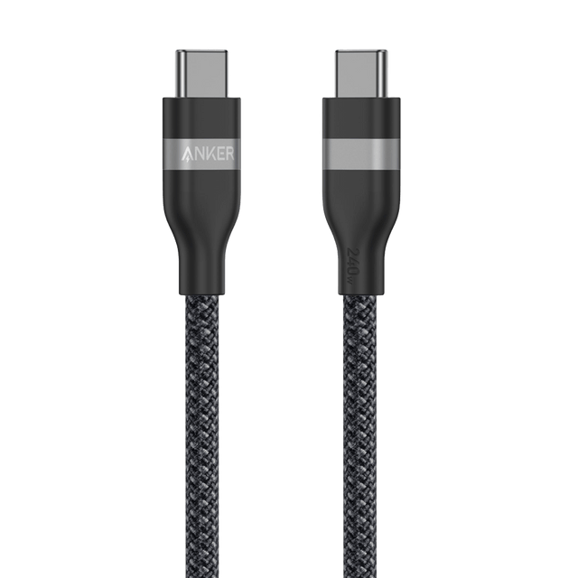 Anker USB-C to USB-C Cable (3 ft / 6 ft, 240W, Upcycled-Braided)