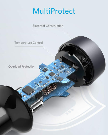 Anker <b>PowerDrive III</b> Duo USB-C Car Charger-AKD Ink
