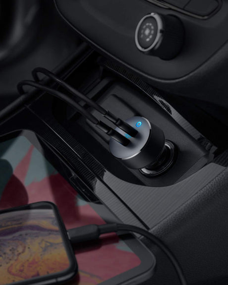 Anker <b>PowerDrive III</b> Duo USB-C Car Charger-AKD Ink