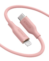 Anker <b>641</b> USB-C to Lightning Cable (Flow, 3 ft Silicone)