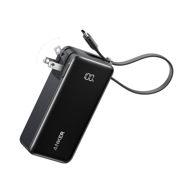 Anker Power Bank (10K, Fusion, Built-In Cable)-AKD Ink