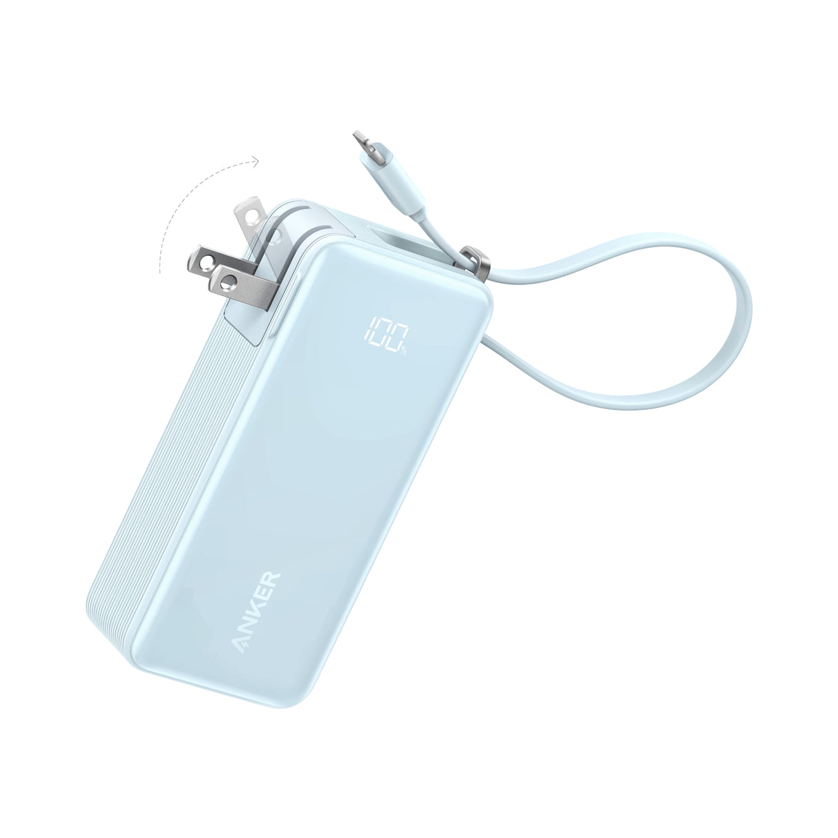 Anker Power Bank (10K, Fusion, Built-In Cable)-AKD Ink