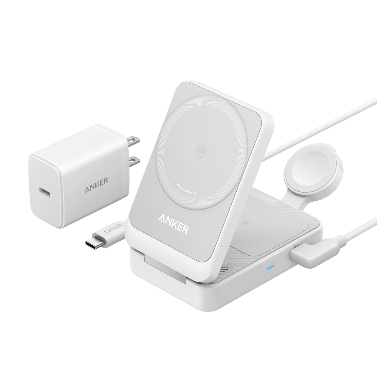 Anker MagGo Wireless Charging Station (Foldable 3-in-1)-AKD Ink