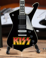Officially Licensed KISS® Logo Paul Stanley Iceman Miniature Guitar Model