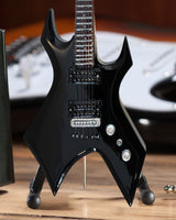 Official B.C. Rich® Black Warlock® with Widow Headstock Miniature Guitar Replica