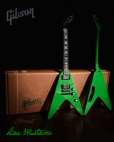 Dave Mustaine Gibson Flying V EXP Rust In Peace Alien Tech Green Mini Guitar Model