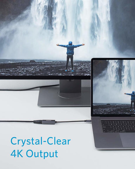 Anker 310 USB-C adapter for charging with 4K HDMI port, compact design, and built-in USB-C connector.