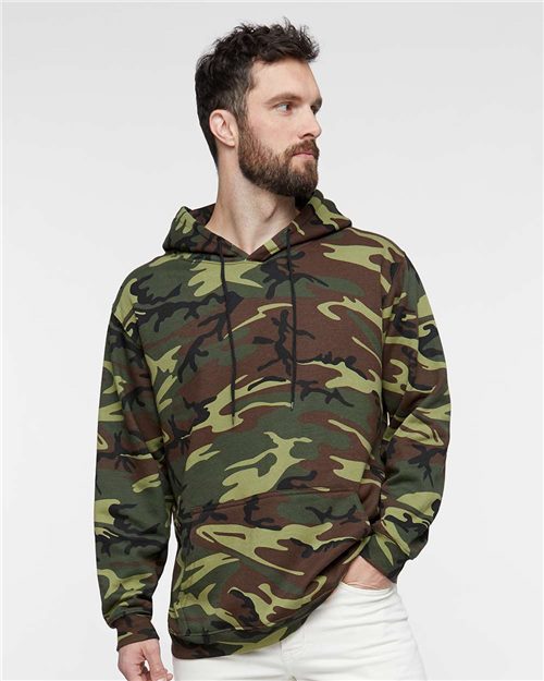 Unisex Camo Fleece Hoodie Sweatshirt - AKD Ink