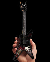 Miniature Dean Dimebag Pantera Far Beyond bootleg guitar replica collectible by AXE HEAVEN, artist proof edition, detailed miniature model.