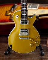 Miniature Gibson Les Paul Standard “Victoria” Goldtop guitar replica by AXE HEAVEN®, detailed collectible miniature model.
