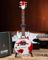 Officially Licensed Zacky Vengeance Blood Splat Schecter Mini Guitar Replica Model - Avenged Sevenfold