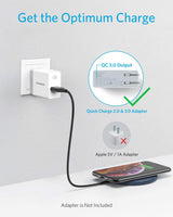 Anker 313 wireless charging pad for smartphones, slim black pad with smooth surface, designed for fast wireless charging.