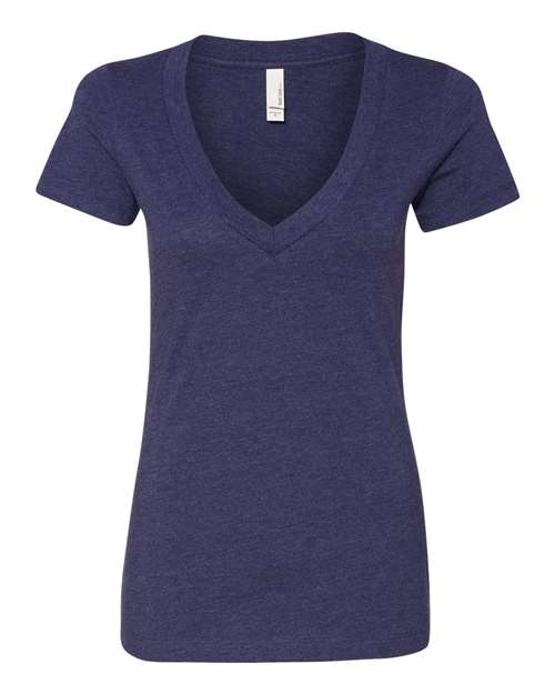 Women’s CVC Deep V-Neck T-Shirt