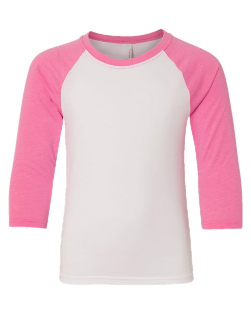 Youth CVC Three-Quarter Sleeve Raglan T-Shirt