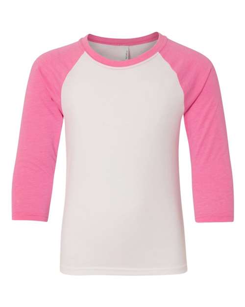 Youth CVC Three-Quarter Sleeve Raglan T-Shirt