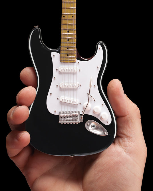 Fender™ Strat™ Classic Black Miniature Guitar Replica - Officially Licensed