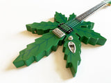 Sweet Leaf Guitars® Mary Jane Marijuana Shape Miniature Guitar Model - Tommy Chong
