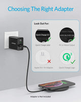 Anker 313 wireless charging pad for charging compatible smartphones, slim black pad with smooth surface and LED indicator.