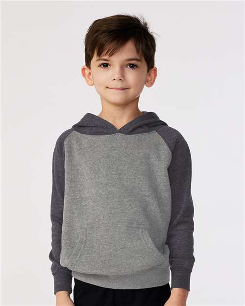 Toddler Special Blend Hooded Raglan Sweatshirt - AKD Ink