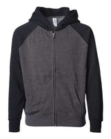Toddler Lightweight Special Blend Raglan Zip Hood - AKD Ink
