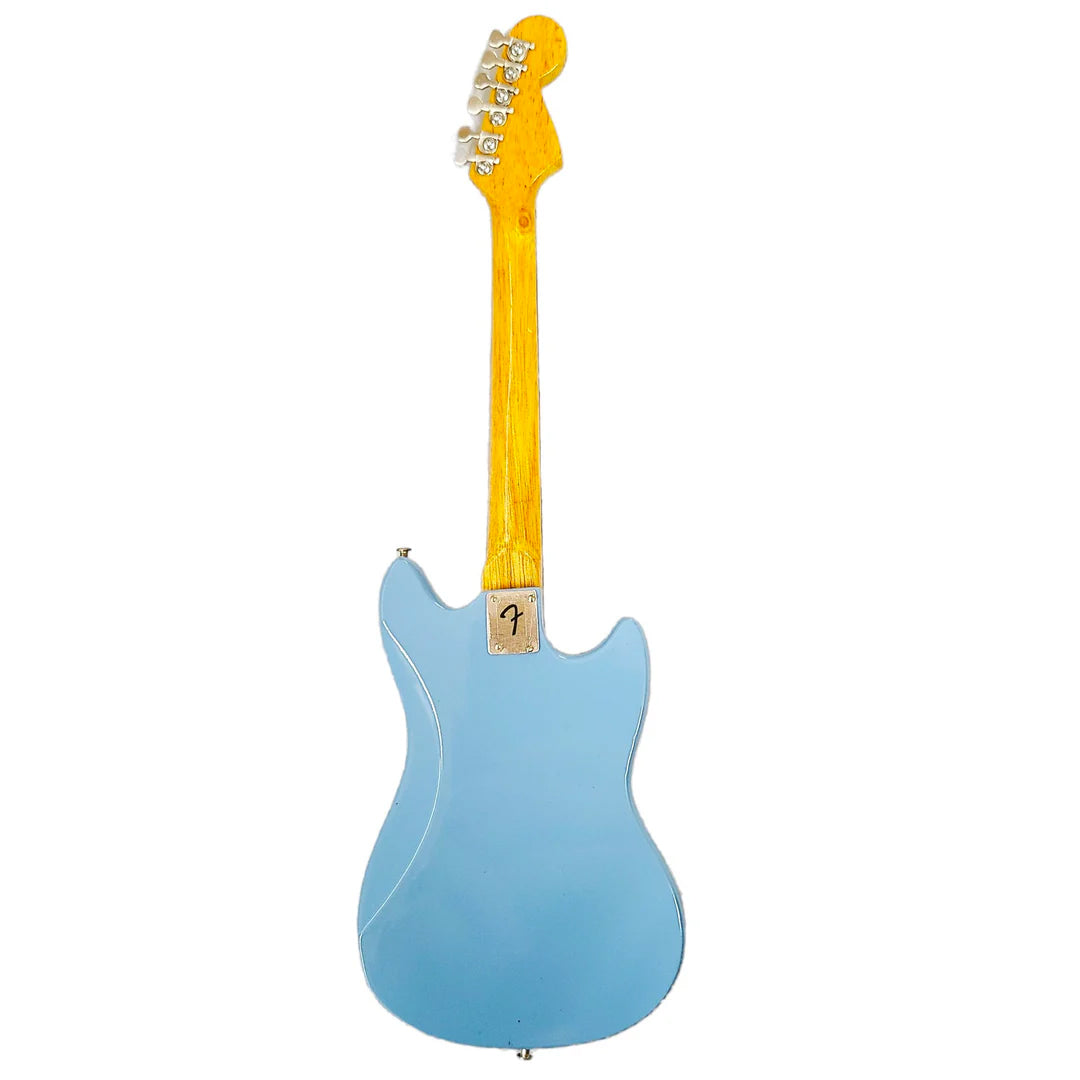 Officially Licensed Mini Sonic Blue Fender™ Mustang™ Guitar Replica Model
